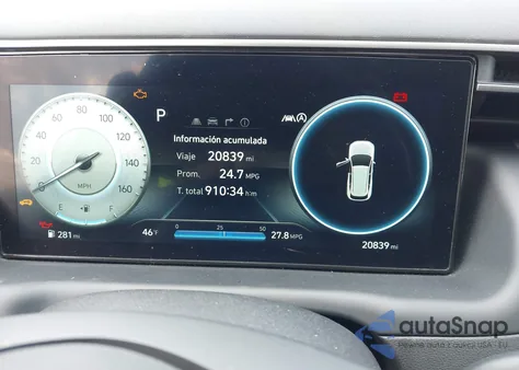 2024 Hyundai Tucson Sel z USA, uszkodzony, nr VIN 5NMJFCDE1RH388511